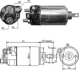 ERA ZM625 - Магнитен превключвател, стартер vvparts.bg