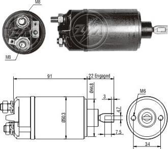 ERA ZM621 - Магнитен превключвател, стартер vvparts.bg