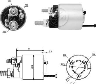 ERA ZM1591 - Магнитен превключвател, стартер vvparts.bg