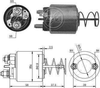 ERA ZM1597 - Магнитен превключвател, стартер vvparts.bg