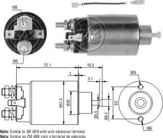 ERA ZM1699 - Магнитен превключвател, стартер vvparts.bg