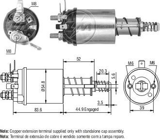 ERA ZM1613 - Магнитен превключвател, стартер vvparts.bg