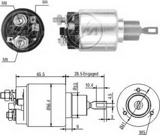 ERA ZM1674 - Магнитен превключвател, стартер vvparts.bg