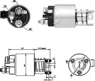 ERA ZM1396 - Магнитен превключвател, стартер vvparts.bg