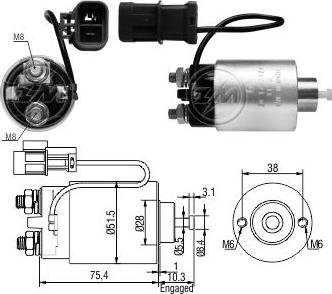 ERA ZM1792 - Магнитен превключвател, стартер vvparts.bg