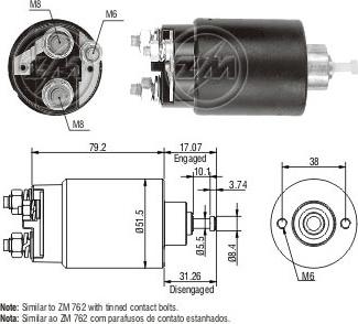 ERA ZM1762 - Магнитен превключвател, стартер vvparts.bg