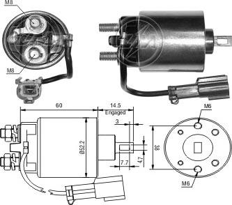 ERA ZM1719 - Магнитен превключвател, стартер vvparts.bg