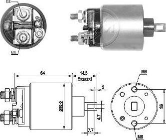 ERA ZM1710 - Магнитен превключвател, стартер vvparts.bg