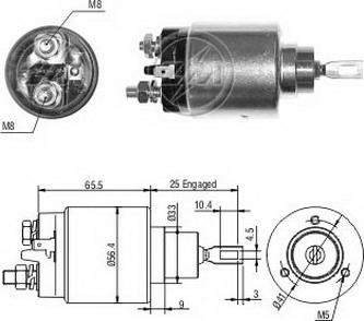 ERA ZM1777 - Магнитен превключвател, стартер vvparts.bg