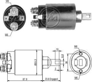 ERA ZM893 - Магнитен превключвател, стартер vvparts.bg