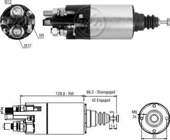 ERA ZM842 - Магнитен превключвател, стартер vvparts.bg