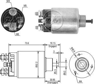 ERA ZM860 - Магнитен превключвател, стартер vvparts.bg