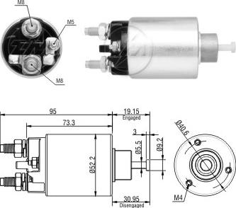 ERA ZM8860 - Магнитен превключвател, стартер vvparts.bg