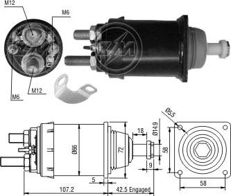 ERA ZM836 - Магнитен превключвател, стартер vvparts.bg