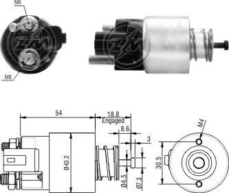 ERA ZM391 - Магнитен превключвател, стартер vvparts.bg