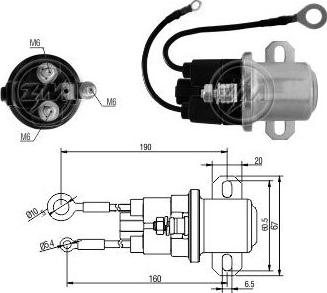 ERA ZM3408 - Магнитен превключвател, стартер vvparts.bg