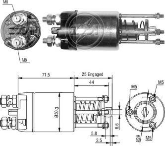 ERA ZM3651 - Магнитен превключвател, стартер vvparts.bg