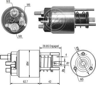 ERA ZM3395 - Магнитен превключвател, стартер vvparts.bg