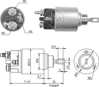 ERA ZM376 - Магнитен превключвател, стартер vvparts.bg