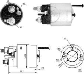 ERA ZM2496 - Магнитен превключвател, стартер vvparts.bg