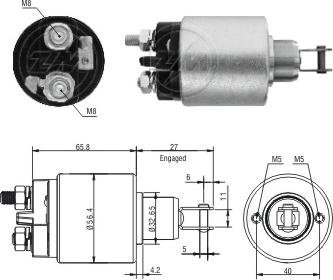 ERA ZM2579 - Магнитен превключвател, стартер vvparts.bg