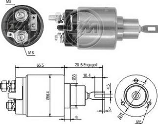 ERA ZM2573 - Магнитен превключвател, стартер vvparts.bg