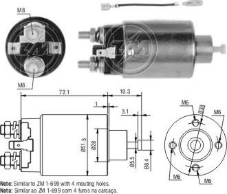 ERA ZM2699 - Магнитен превключвател, стартер vvparts.bg