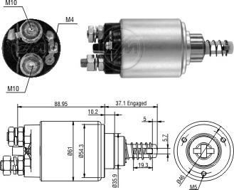 ERA ZM2639 - Магнитен превключвател, стартер vvparts.bg