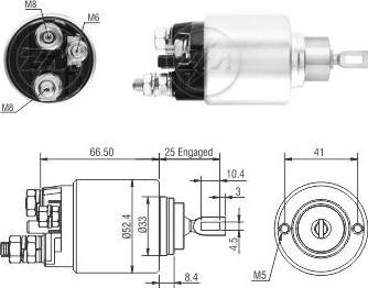 ERA ZM2382 - Магнитен превключвател, стартер vvparts.bg