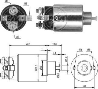 ERA ZM795 - Магнитен превключвател, стартер vvparts.bg