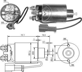 ERA ZM792 - Магнитен превключвател, стартер vvparts.bg