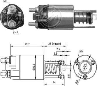 ERA ZM7651 - Магнитен превключвател, стартер vvparts.bg