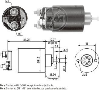 ERA ZM761 - Магнитен превключвател, стартер vvparts.bg