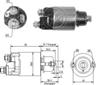 ERA ZM706 - Магнитен превключвател, стартер vvparts.bg