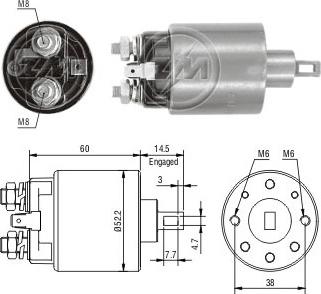 ERA ZM710 - Магнитен превключвател, стартер vvparts.bg