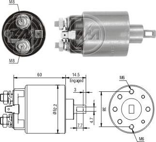 ERA ZM711 - Магнитен превключвател, стартер vvparts.bg