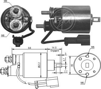 ERA ZM718 - Магнитен превключвател, стартер vvparts.bg