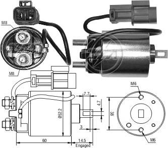 ERA ZM713 - Магнитен превключвател, стартер vvparts.bg