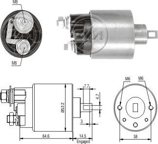 ERA ZM712 - Магнитен превключвател, стартер vvparts.bg