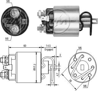 ERA ZM717 - Магнитен превключвател, стартер vvparts.bg