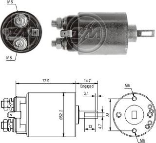 ERA ZM784 - Магнитен превключвател, стартер vvparts.bg