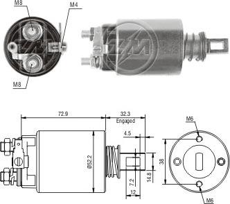 ERA ZM783 - Магнитен превключвател, стартер vvparts.bg