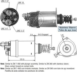 ERA ZM7360 - Магнитен превключвател, стартер vvparts.bg