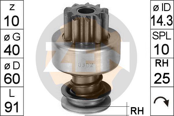 ERA ZN0302 - Зъбно колелце, стартер vvparts.bg