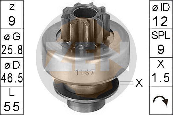 ERA ZN1187 - Зъбно колелце, стартер vvparts.bg