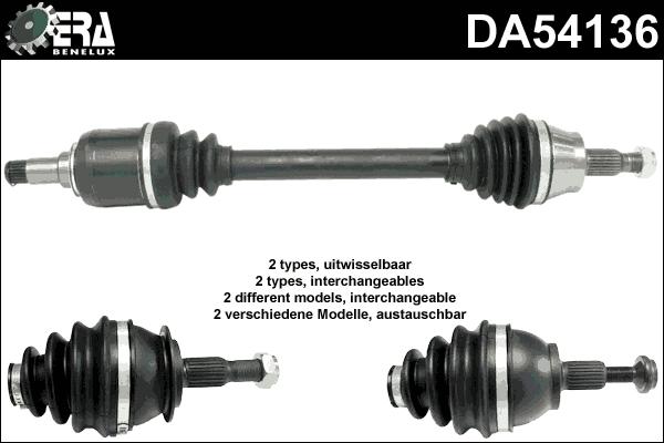 ERA Benelux DA54136 - Полуоска vvparts.bg