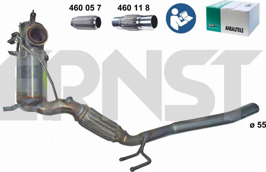 ERNST 920049 - Филтър за сажди / твърди частици, изпускателна система vvparts.bg