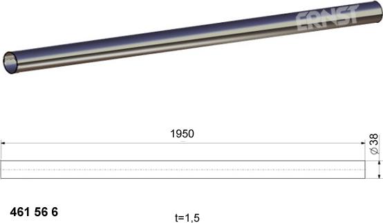 ERNST 461566 - Ауспух, универсален vvparts.bg