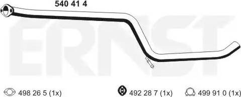 ERNST 540414 - Изпускателна тръба vvparts.bg