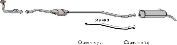 ERNST 519403 - Изпускателна тръба vvparts.bg